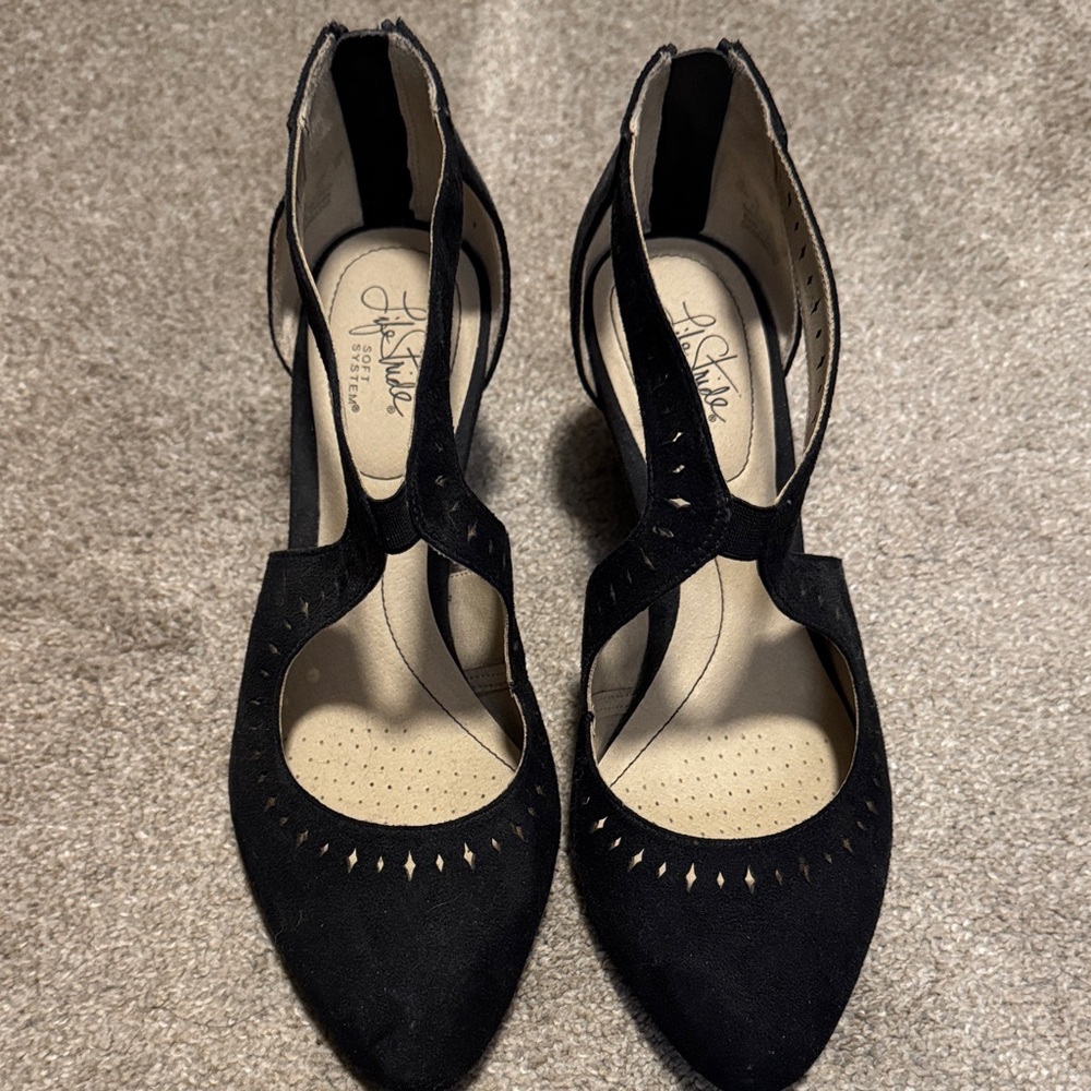 Alfani Women's Elegant Black Cutout Heels